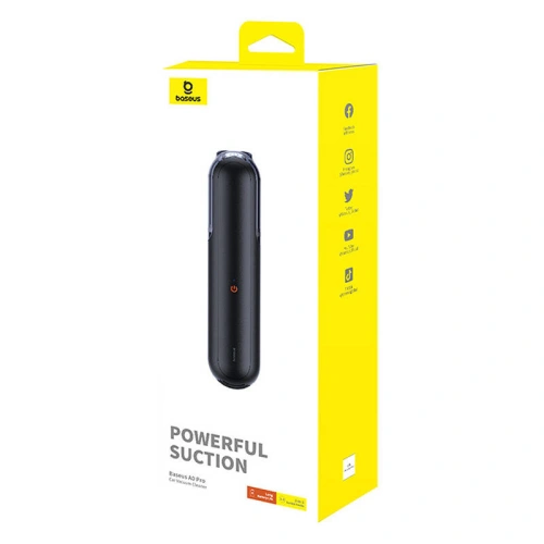 Bezprzewodowy odkurzacz samochodowy Baseus A0 Pro czarny