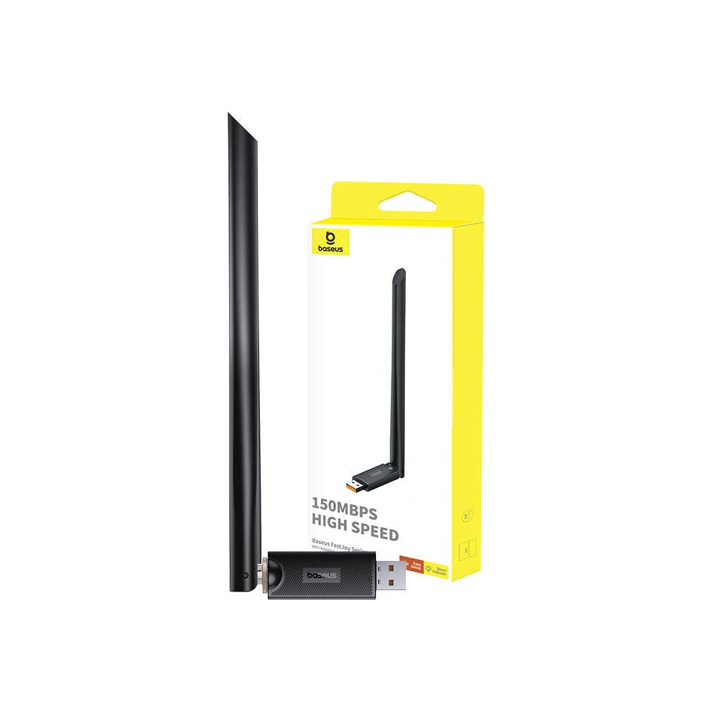 Hurtownia GSM - Adaptér WiFi s anténou Baseus FastJoy 150Mbps černý - BSU4821 - {ean13} - Hurt