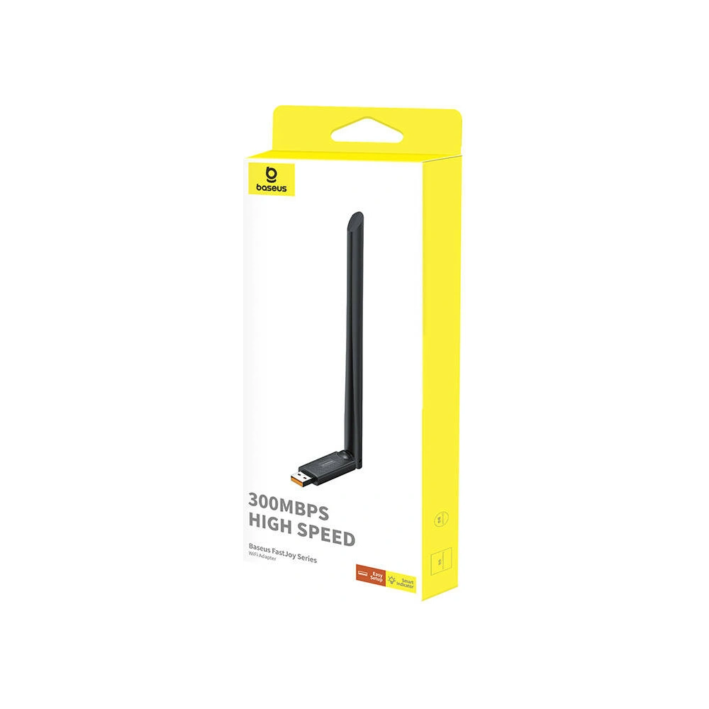 Hurtownia GSM - Adaptér WiFi s anténou Baseus FastJoy 300Mbps černý - BSU4822 - {ean13} - Hurt