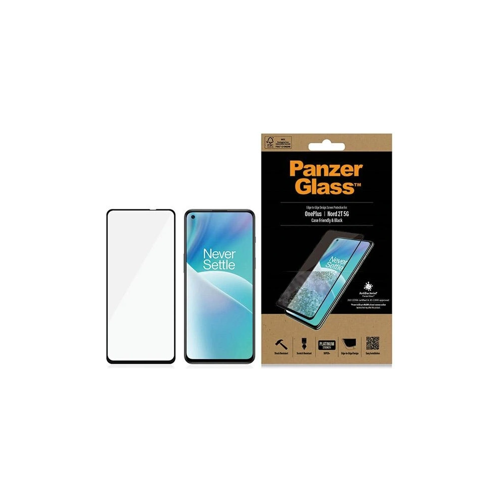 Hurtownia GSM - Edzett üveg PanzerGlass E2E Regular OnePlus Nord 2T 5G Case Friendly fekete - PZG559 - {ean13} - Hurt