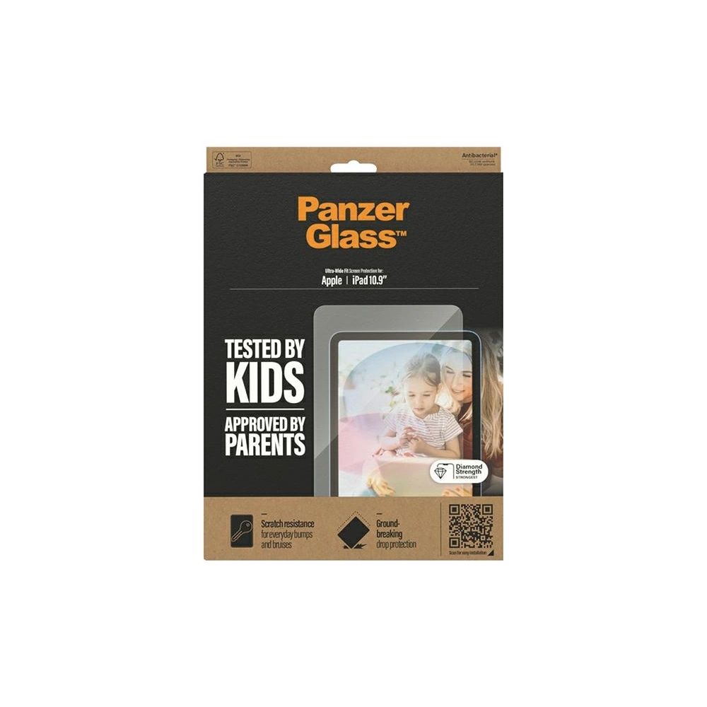 Hurtownia GSM - Gehärtetes Glas PanzerGlass Ultra-Wide Fit Apple iPad (10. Generation) Bildschirmschutz Antibakteriell - PZG562 - {ean13} - Hurt