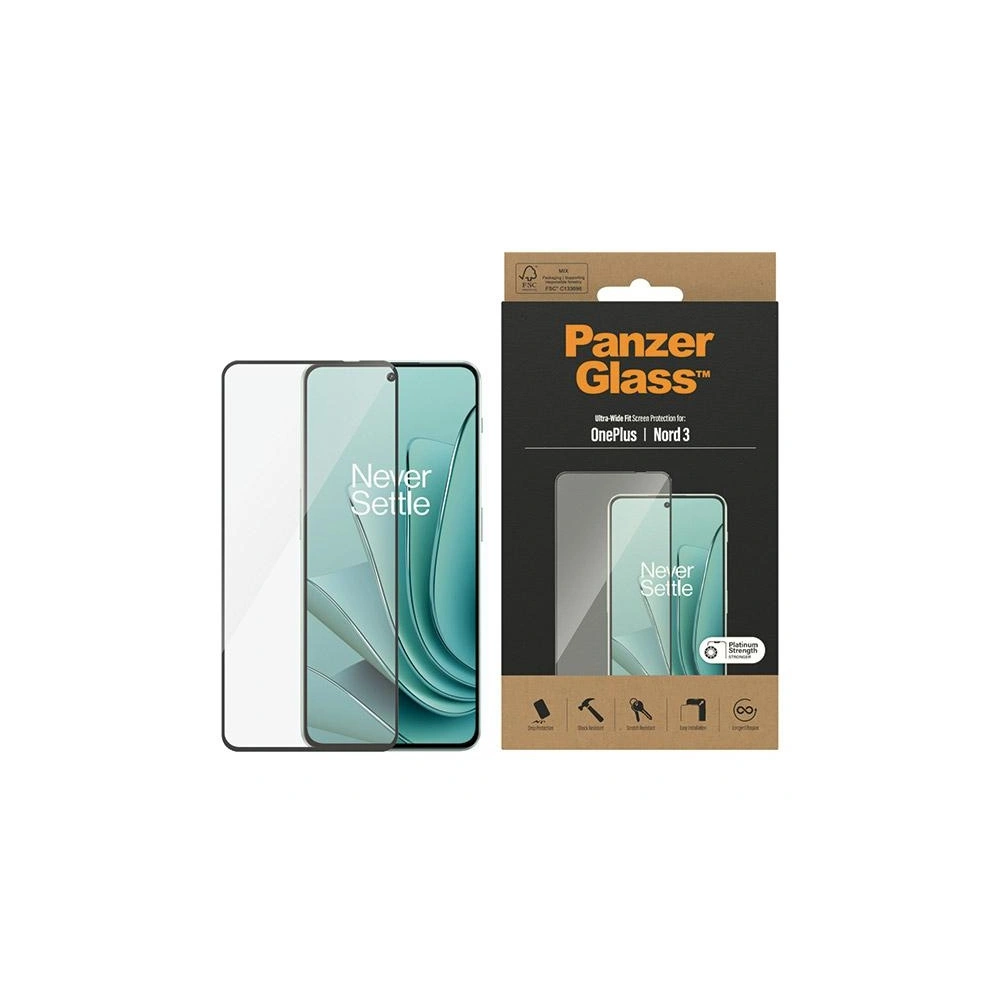 Hurtownia GSM - Edzett üveg PanzerGlass Ultra-Wide Fit OnePlus Nord 3 kijelzővédelem - PZG563 - {ean13} - Hurt