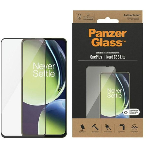 PanzerGlass Distributor - 5711724070297 - PZG564 - PanzerGlass Ultra-Wide Fit OnePlus Nord CE 3 Lite Screen Protection - B2B homescreen
