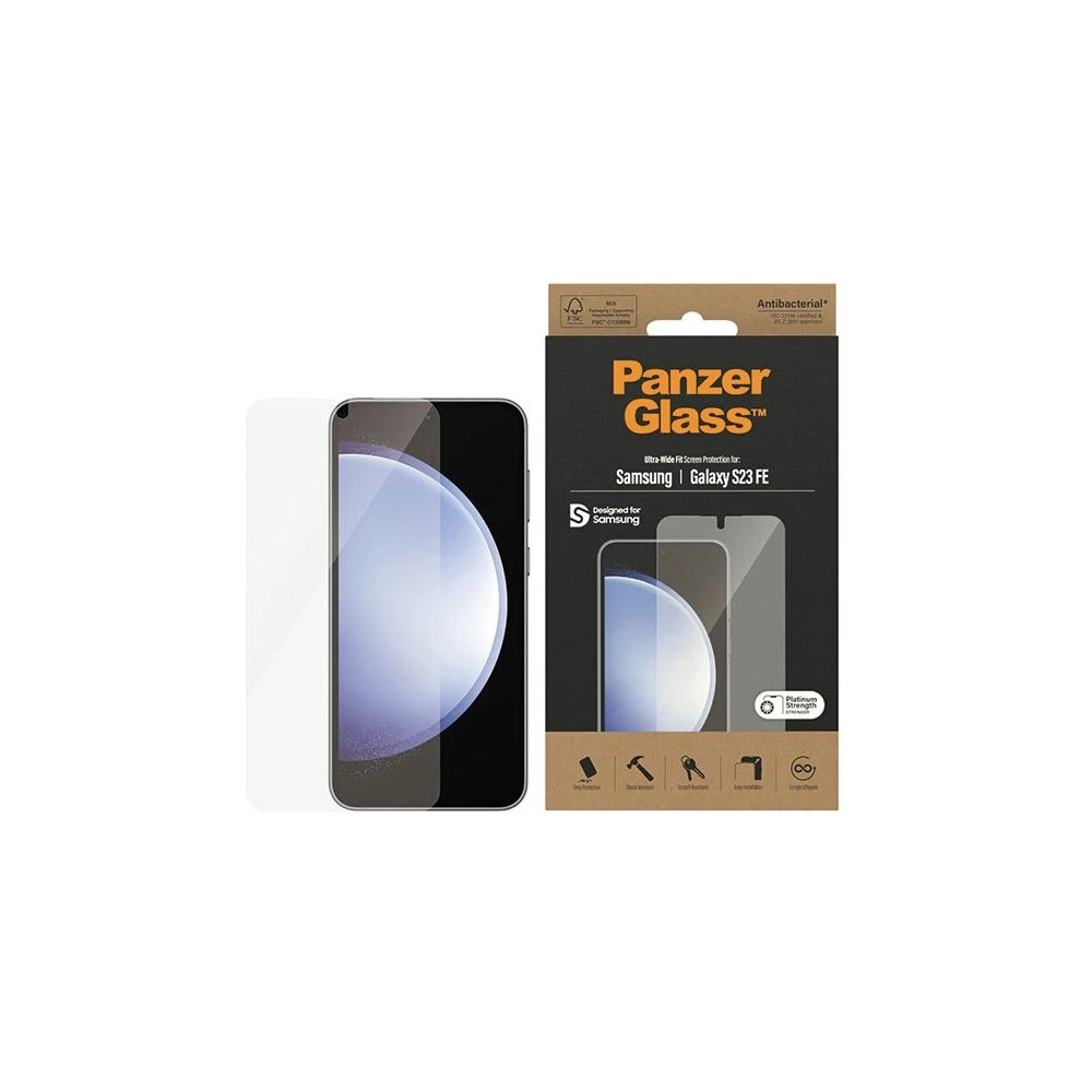 Hurtownia GSM - Tvrdé sklo PanzerGlass Ultra-Wide Fit Samsung Galaxy S23 FE Ochrana obrazovky - PZG565 - {ean13} - Hurt