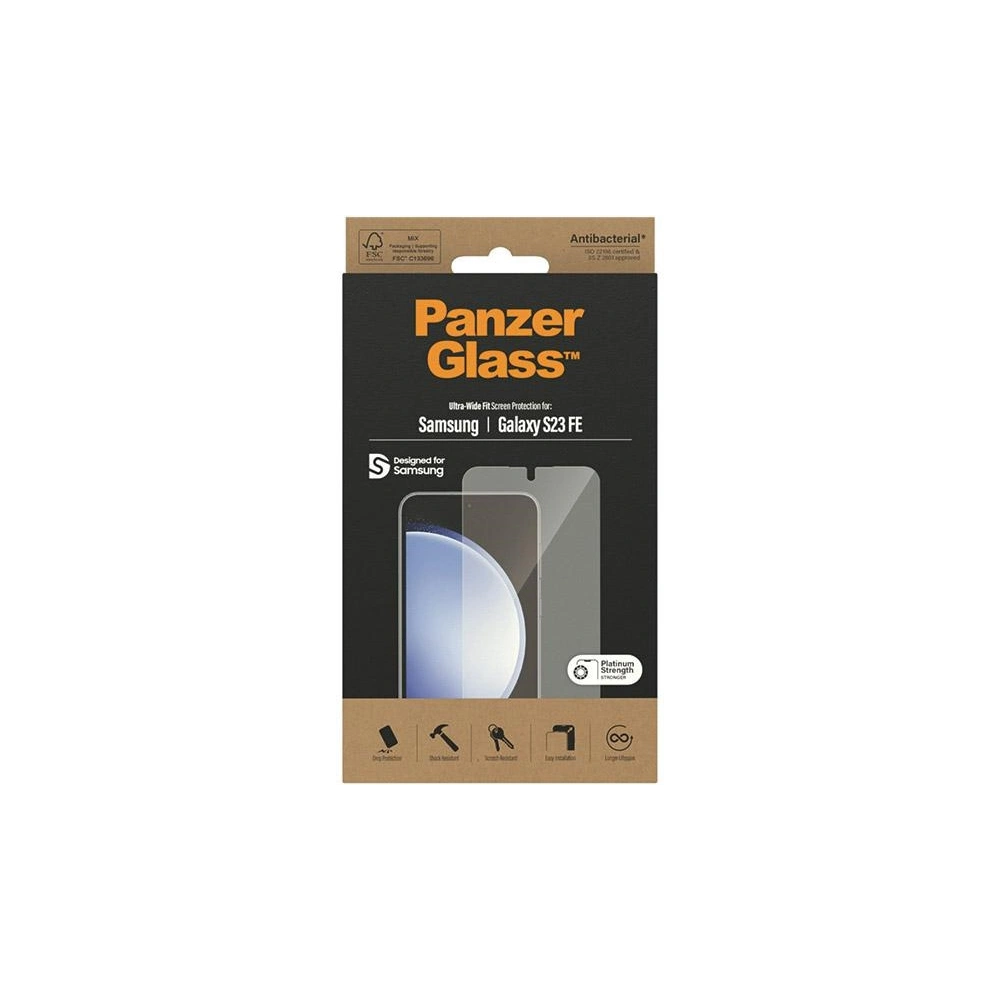 Hurtownia GSM - Tvrdé sklo PanzerGlass Ultra-Wide Fit Samsung Galaxy S23 FE Ochrana obrazovky - PZG565 - {ean13} - Hurt