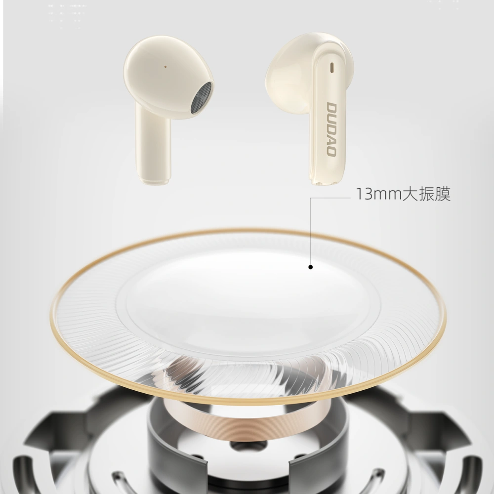Hurtownia GSM - Drahtlose In-Ear-Kopfhörer Dudao U18Pro TWS Bluetooth 5.3 beige - DDA308 - {ean13} - Hurt