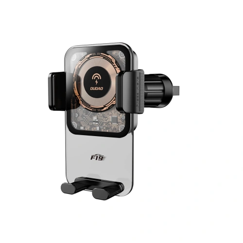 Uchwyt samochodowy z ładowarką indukcyjną 15W na kokpit / kratkę Dudao F19 czarny
