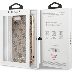 Hurtownia GSM - Etui Guess GUHCI8LGF4GBR Apple iPhone 7/8 Plus brown/brązowy hard case 4G Charms Collection - GUE114BR - {ean13} - Hurt