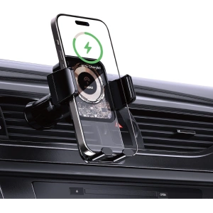 Hurtownia GSM - Auto-Halter mit induktiver 15W Ladegerät für Cockpit / Lüftungsgitter Dudao F19 schwarz - DDA318 - {ean13} - Hurt