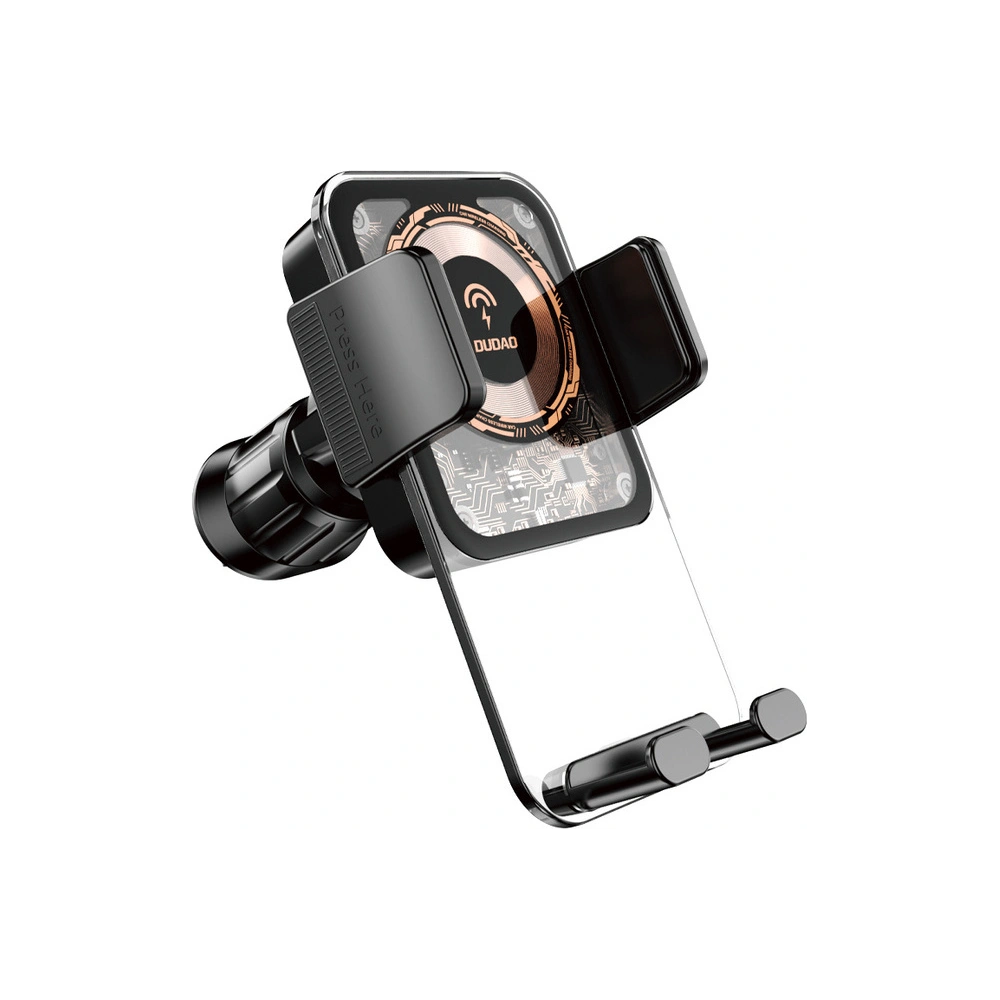 Hurtownia GSM - Auto-Halter mit induktiver 15W Ladegerät für Cockpit / Lüftungsgitter Dudao F19 schwarz - DDA318 - {ean13} - Hurt