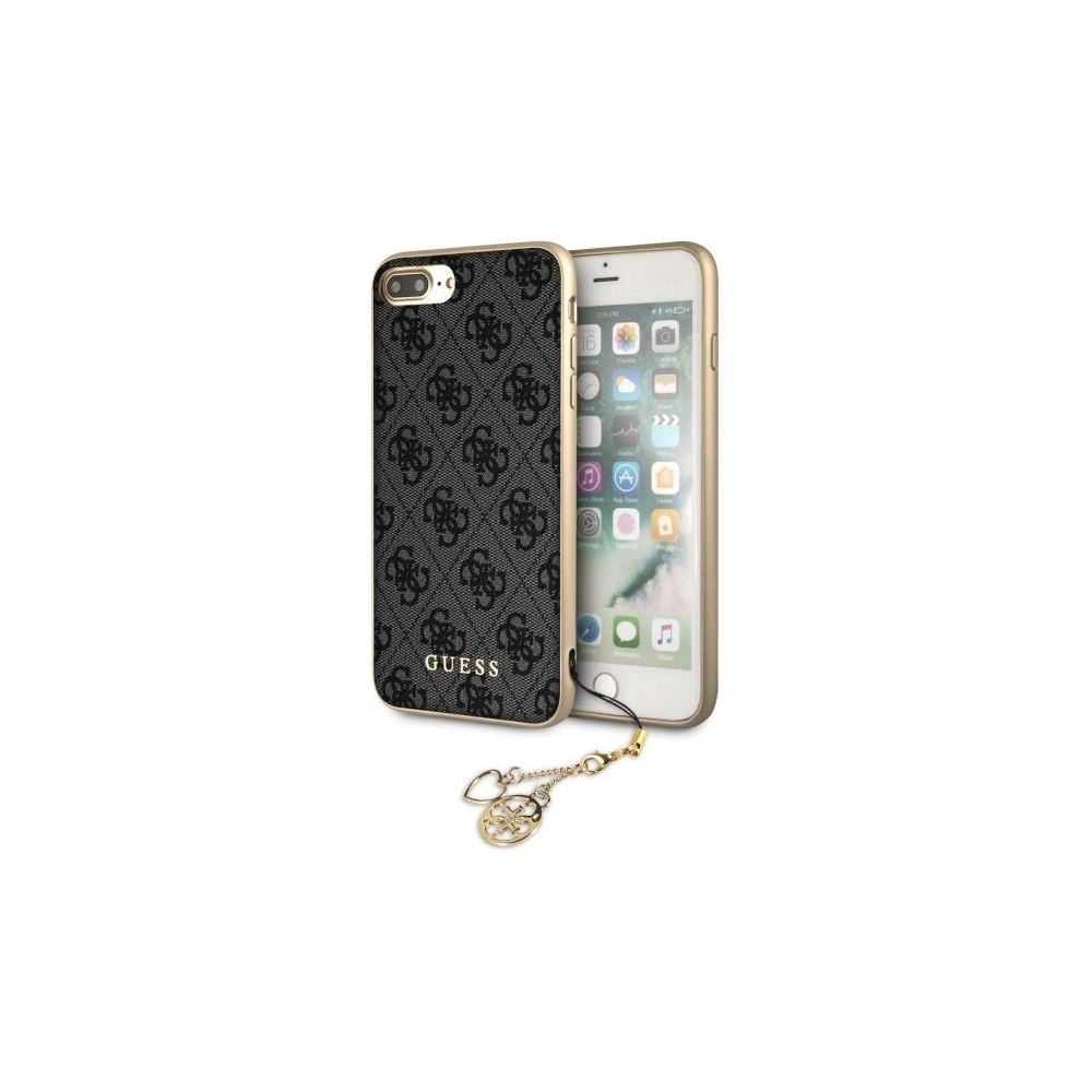 Hurtownia GSM - Etui Guess GUHCI8LGF4GGR Apple iPhone 7/8 Plus grey/szary hard case 4G Charms Collection - GUE115GRY - {ean13} - Hurt