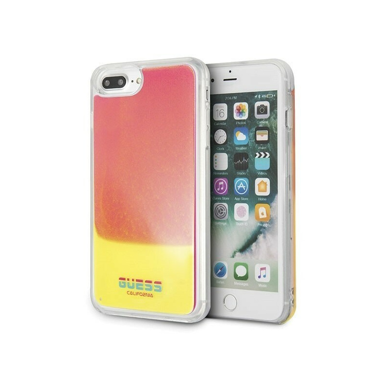 Guess Distributor - 3700740448847 - GUE116PNK - Guess GUHCI8LGLCPI iPhone 7/8 Plus pink hard case California Glow in the dark - B2B homescreen