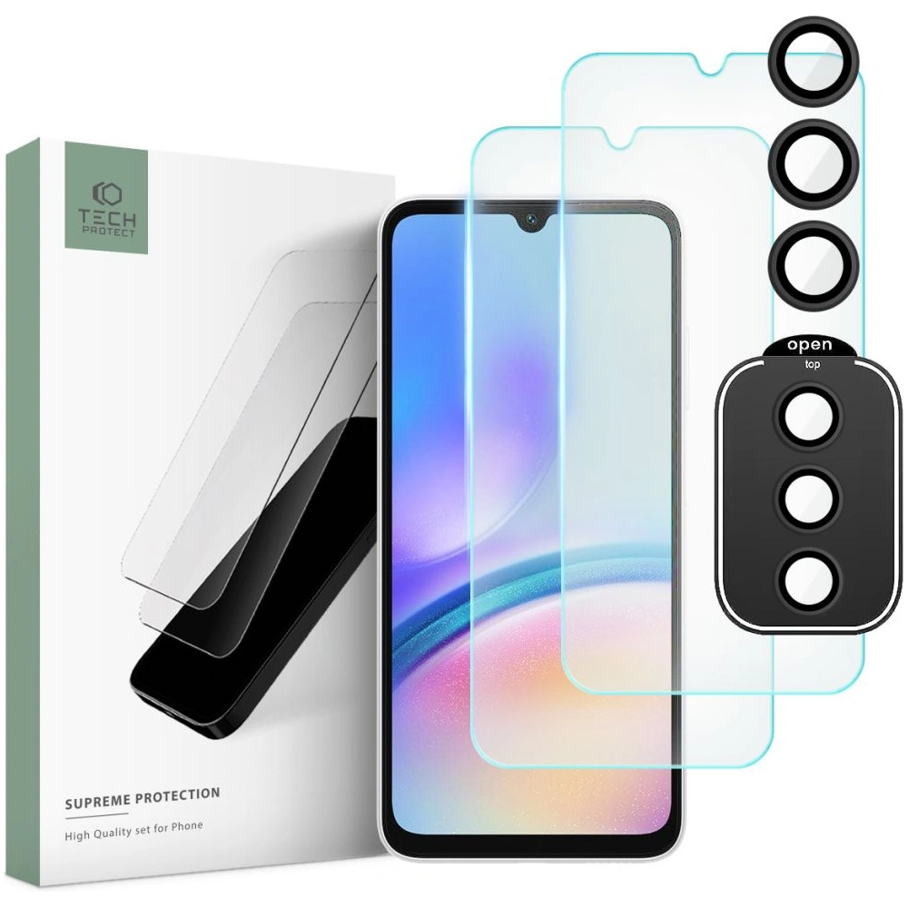 Hurtownia GSM - Gehärtetes Glas Tech-Protect Supreme Set Samsung Galaxy A05s Clear [2+1 PACK] - THP2577 - {ean13} - Hurt