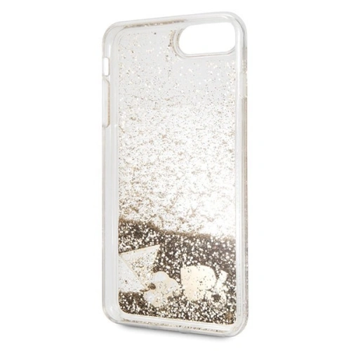 Etui Guess GUHCI8LGLHFLGO Apple iPhone 7/8 Plus gold/złoty hard case Glitter Hearts