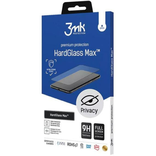 Hurtownia 3MK - 5903108339421 - 3MK5557 - Szkło hartowane 3MK HardGlass Max Privacy Apple iPhone 12 / 12 Pro czarny/black - B2B homescreen