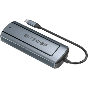 Hurtownia GSM - Adapter 6w1 Blitzwolf BW-Neo TH13 hub USB-C / 3xUSB-A 3.0, 1xUSB-C PD, 1xHD DisplayPort, 1xM.2 SATA M key - BLZ585 - {ean13} - Hurt