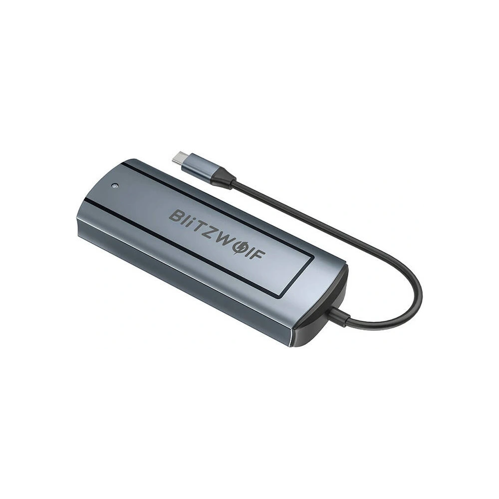 Hurtownia GSM - Adaptér 6v1 Blitzwolf BW-Neo TH13 hub USB-C / 3xUSB-A 3.0, 1xUSB-C PD, 1xHD DisplayPort, 1xM.2 SATA M klíč - BLZ585 - {ean13} - Hurt