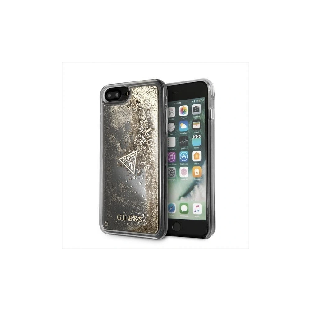 Hurtownia GSM - Etui Guess GUHCI8LGLUFLGO Apple iPhone 7/8 Plus złoty/gold hard case Glitter Liquid - GUE120GLD - {ean13} - Hurt