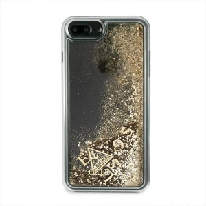 Hurtownia GSM - Guess Apple Case GUHCI8LGLUFLGO iPhone 7/8 Plus gold/gold hartes Case Glitter Liquid - GUE120GLD - {ean13} - Hurt
