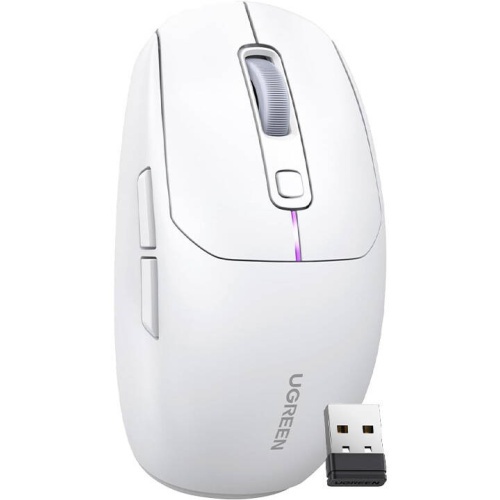 Ugreen Distributor - 6941876216291 - UGR1800 - UGREEN MU103 wireless mouse 2.4G / Bluetooth 5.0 white - B2B homescreen