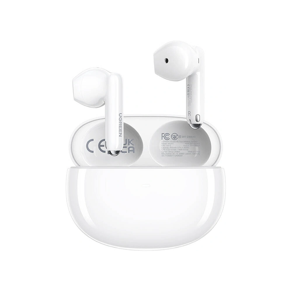 Hurtownia GSM - UGREEN WS201 HiTune H5 Hybrid ANC Bluetooth 5.3 vezeték nélküli fülhallgató fehér színben - UGR1803 - {ean13} - Hurt