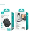 Hurtownia GSM - Cestovní adaptér USAMS T62 Univerzální nabíječka US/AU/EU/UK 1xUSB, 2xUSB-C 65W černý/black - USA1021 - {ean13} - Hurt