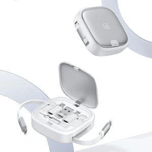 Hurtownia GSM - Kábel 3w1 USAMS US-SJ650 MicroUSB / USB-C / Lightning 60W ezüst/silver - USA1023 - {ean13} - Hurt