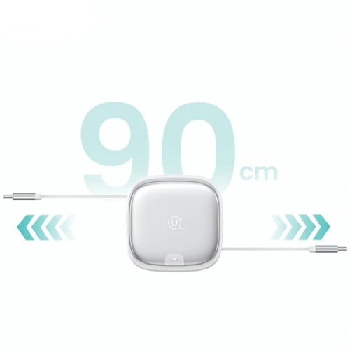 Kabel 3w1 USAMS US-SJ650 MicroUSB / USB-C / Lightning 60W srebrny/silver