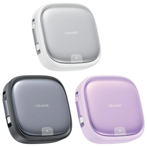 Kabel 3w1 USAMS US-SJ650 MicroUSB / USB-C / Lightning 60W stalowy/tarnish