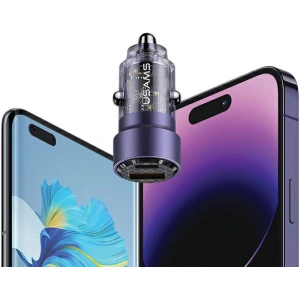 Hurtownia GSM - USAMS C39 autós töltő USB-A, USB-C 60W fekete - USA1025 - {ean13} - Hurt