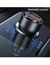Hurtownia GSM - Auto nabíječka USAMS C39 USB-A, USB-C 60W fialová/purple - USA1026 - {ean13} - Hurt