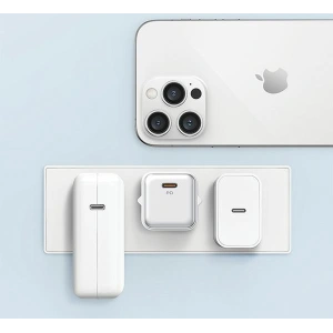 Hurtownia GSM - Síťová nabíječka USAMS US-CC183 USB-C 20W PD3.0 + kabel US-SJ610 USB-C / Lightning bílý/white - USA1027 - {ean13} - Hurt