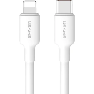 Hurtownia GSM - Síťová nabíječka USAMS US-CC183 USB-C 20W PD3.0 + kabel US-SJ610 USB-C / Lightning bílý/white - USA1027 - {ean13} - Hurt