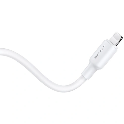 Ładowarka sieciowa USAMS US-CC183 USB-C 20W PD3.0 + kabel US-SJ610 USB-C / Lightning biały/white