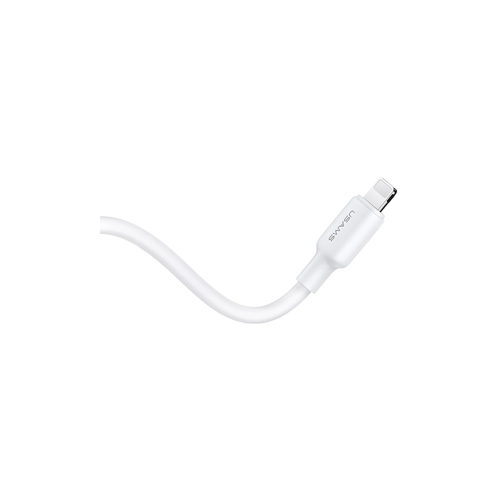 Hurtownia GSM - Încărcător rețea USAMS US-CC186 USB-C 30W PD3.0 + cablu US-SJ610 USB-C / Lightning alb/white - USA1028 - {ean13} - Hurt