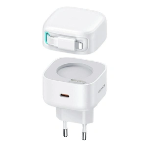 Hurtownia GSM - Încărcător de rețea USAMS US-CC202 USB-C + cablu Lightning PD QC 35W alb/white - USA1029 - {ean13} - Hurt