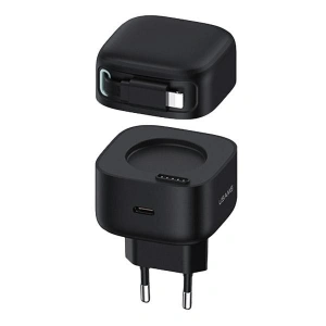 Hurtownia GSM - Încărcător de rețea USAMS US-CC202 USB-C + cablu Lightning PD QC 35W negru - USA1030 - {ean13} - Hurt