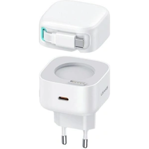 Hurtownia GSM - Încărcător de rețea USAMS US-CC202 USB-C + cablu USB-C PD QC 35W alb/white - USA1031 - {ean13} - Hurt