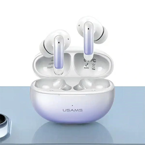 Bezprzewodowe słuchawki dokanałowe USAMS X-don Series ENC TWS Bluetooth 5.3 niebieski gradient/gradient blue