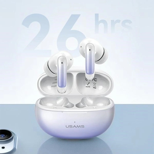 Bezprzewodowe słuchawki dokanałowe USAMS X-don Series ENC TWS Bluetooth 5.3 niebieski gradient/gradient blue