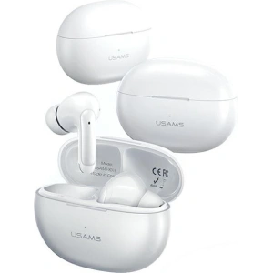Wholesale USAMS X-don Series wireless in-ear headphones Dual mic ENC TWS Bluetooth 5.3 white - USA1035 - {ean13} - Hurt