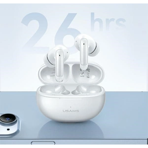 Wholesale USAMS X-don Series wireless in-ear headphones Dual mic ENC TWS Bluetooth 5.3 white - USA1035 - {ean13} - Hurt