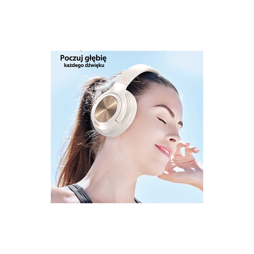 Hurtownia GSM - Kabellose Over-Ear-Kopfhörer USAMS US-YH Series Bluetooth 5.3 beige - USA1038 - {ean13} - Hurt
