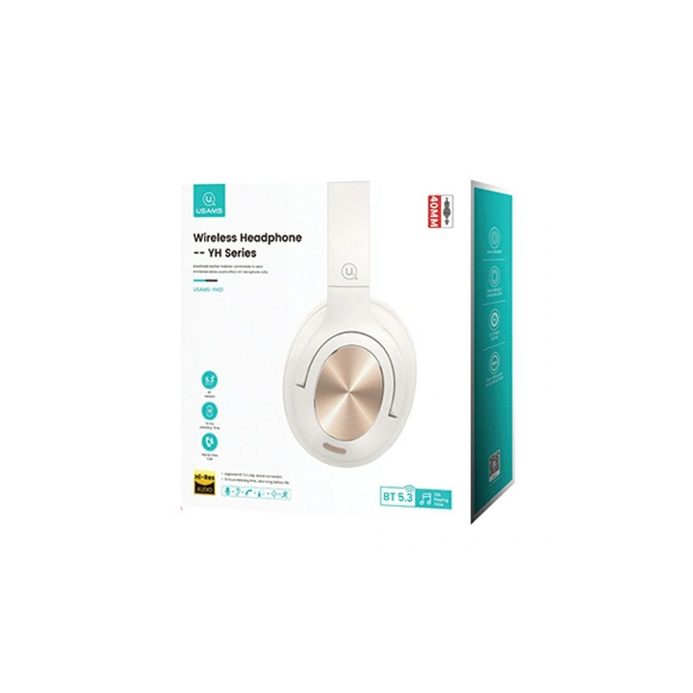 Hurtownia GSM - Kabellose Over-Ear-Kopfhörer USAMS US-YH Series Bluetooth 5.3 beige - USA1038 - {ean13} - Hurt