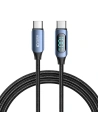 Kabel Tech-Protect Ultraboost LED USB-C / USB-C PD 100W 5A 200cm Modrý