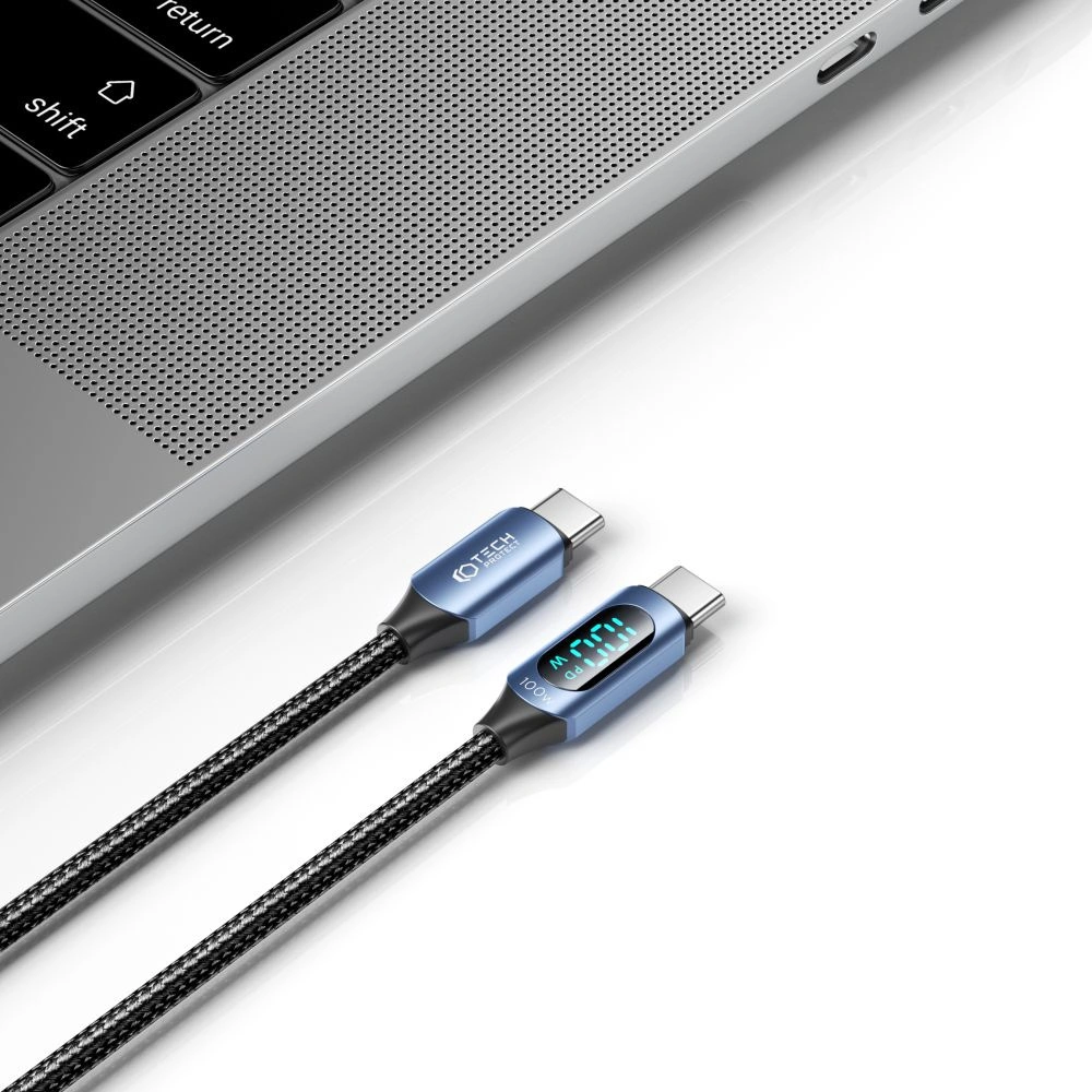 Hurtownia GSM - Kabel Tech-Protect Ultraboost LED USB-C / USB-C PD 100W 5A 200cm Modrý - THP2585 - {ean13} - Hurt