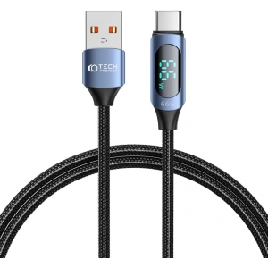 Hurtownia GSM - Kabel Tech-Protect Ultraboost LED USB-A / USB-C 66W 6A 100cm Albastru - THP2587 - {ean13} - Hurt
