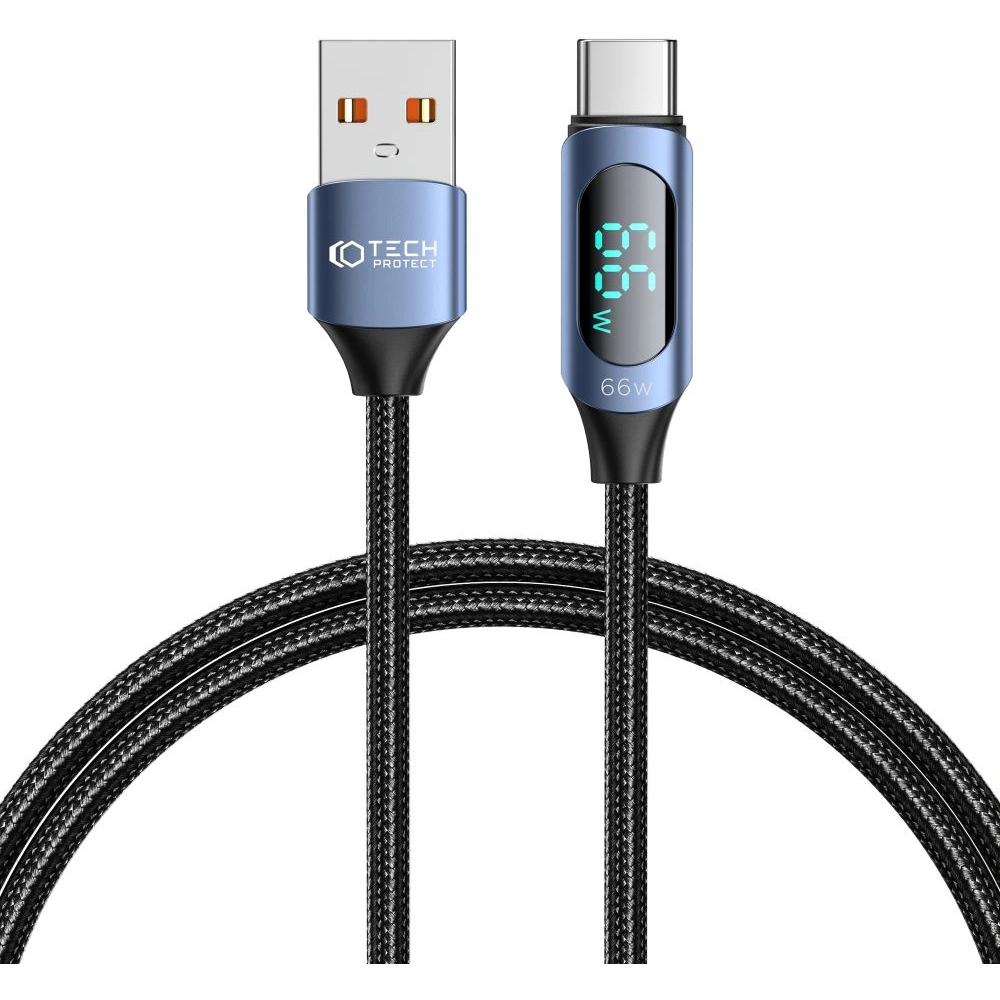 Hurtownia GSM - Kabel Tech-Protect Ultraboost LED USB-A / USB-C 66W 6A 100cm Modrý - THP2587 - {ean13} - Hurt