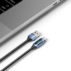 Hurtownia GSM - Kabel Tech-Protect Ultraboost LED USB-A / USB-C 66W 6A 100cm Blue - THP2587 - {ean13} - Hurt
