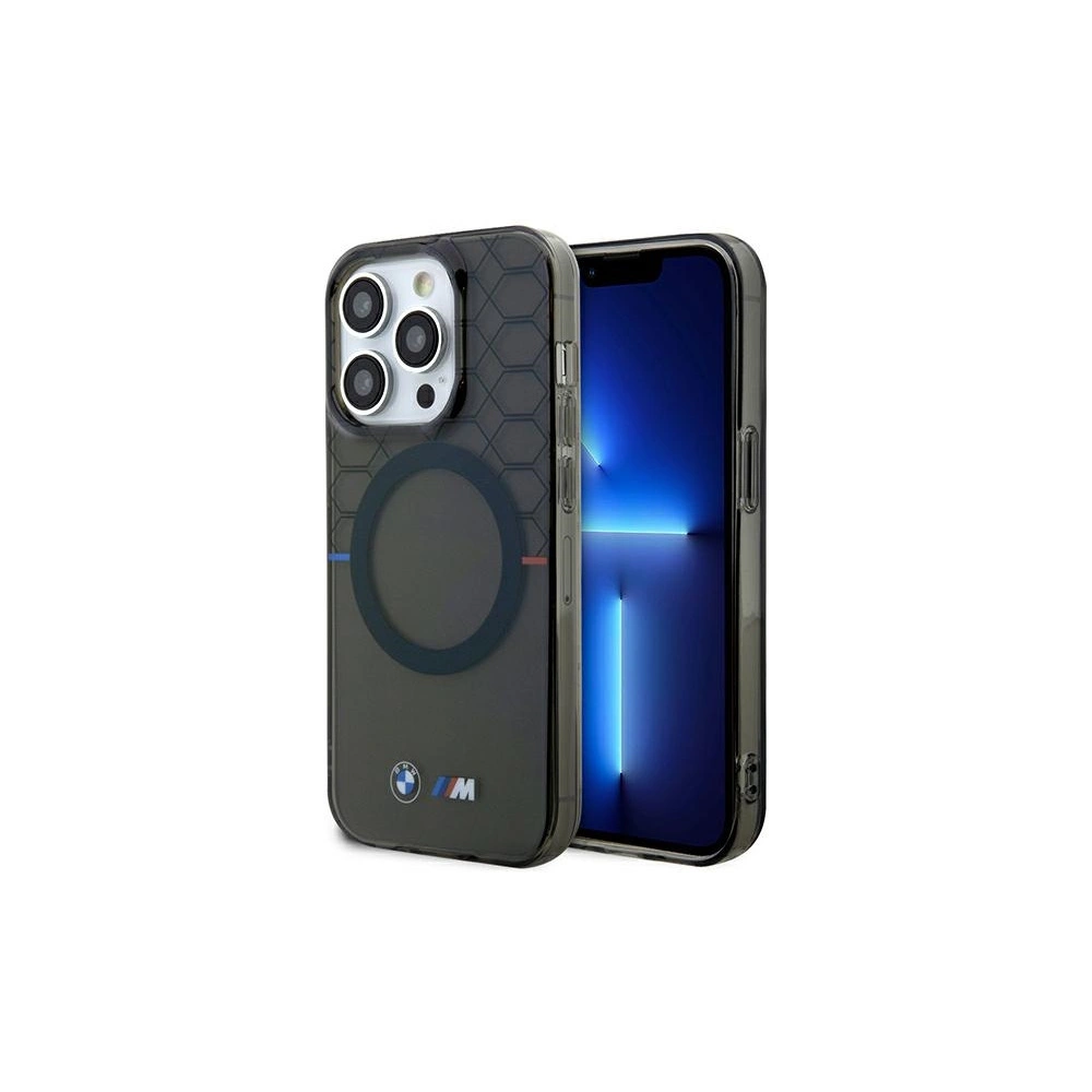 Hurtownia GSM - Case BMW BMHMP13LHGPK Apple iPhone 13 Pro / 13 Muster MagSafe grau/grey - BMW587 - {ean13} - Hurt